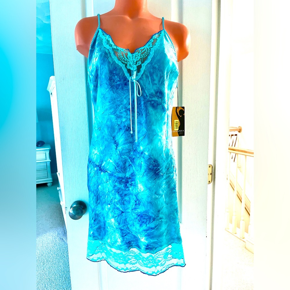Sensara nightgown size, large and extra-large turquoise new attacks
